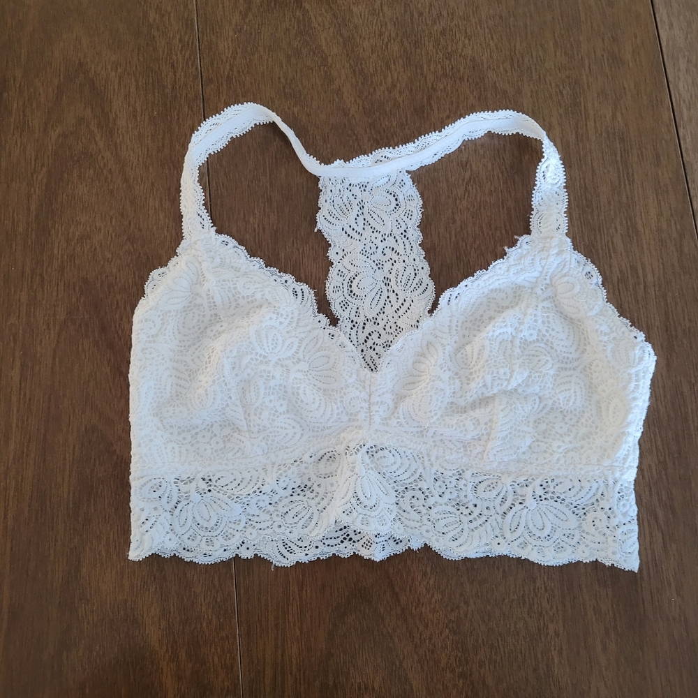 Bralette Lace White Small Raceback